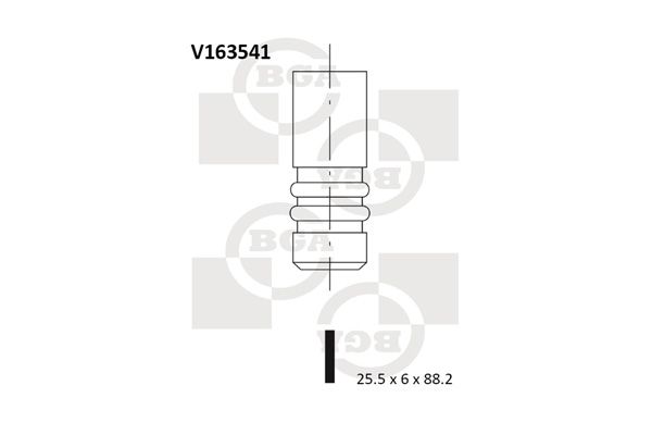 Випускний клапан, Bg Automotive V163541