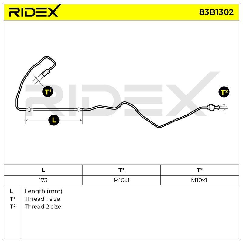 спирачен маркуч RIDEX