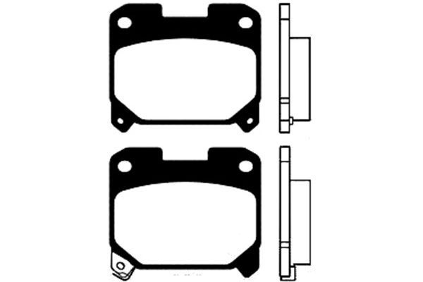 Kavo Parts Stabdžių trinkelių rinkinys, diskinis stabdys