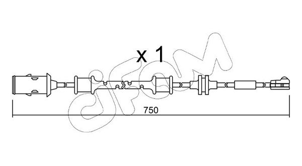 CIFAM figyelmezető kontaktus, fékbetétkopás SU.319