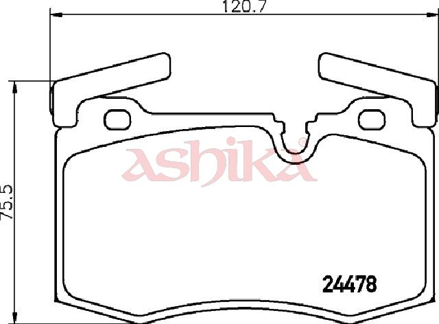 ASHIKA 50-00-0137 Brake Pad Set, disc brake