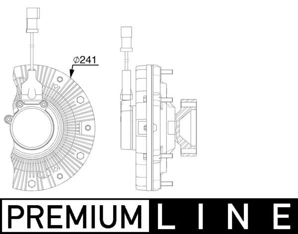 Συμπλέκτης, βεντιλατέρ ψυγείου  BEHR *** PREMIUM LINE ***