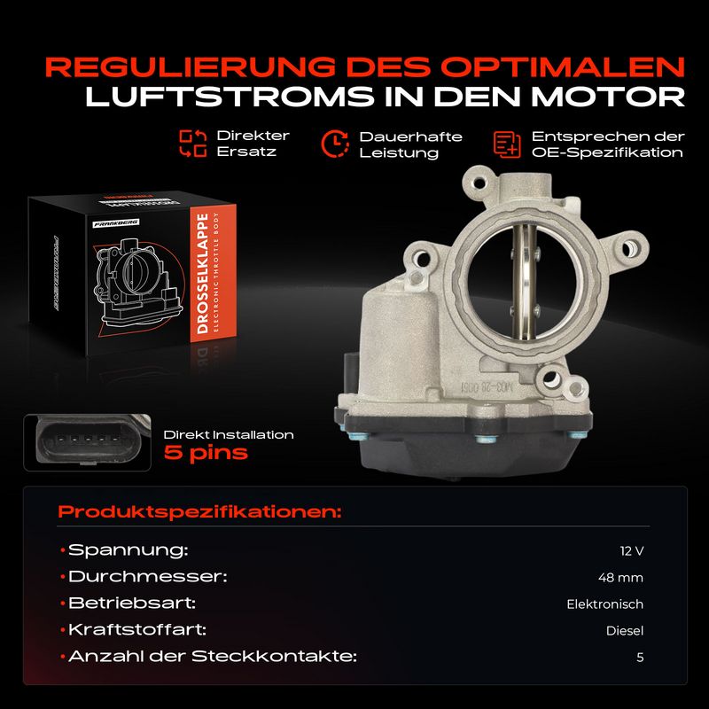 Frankberg 5481FB0022715 Throttle Body