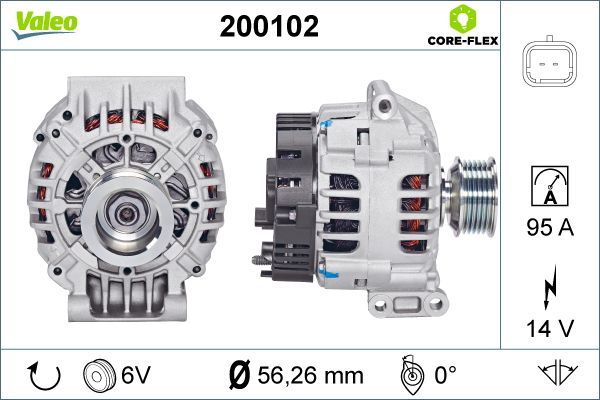 VALEO Dynamo / Alternator 200102