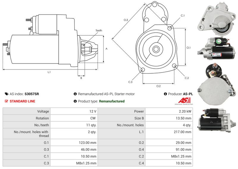 AS-PL S3057SR Starter