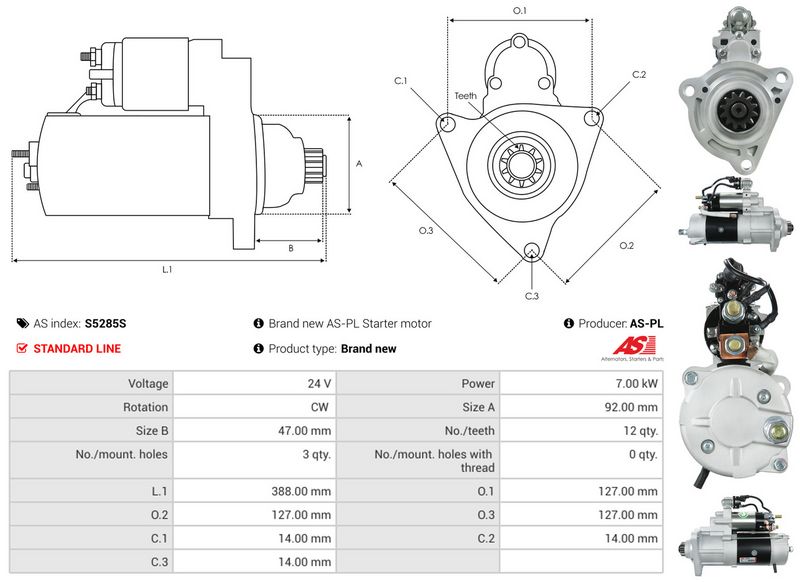AS-PL S5285S Starter