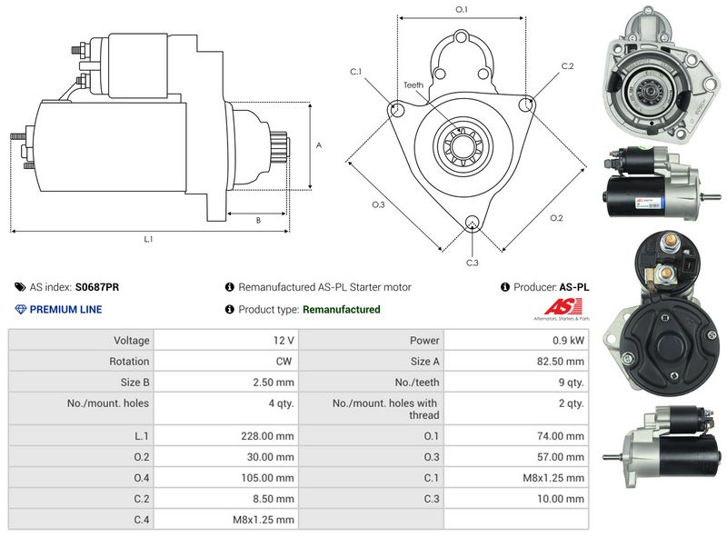 AS-PL S0687PR Starter