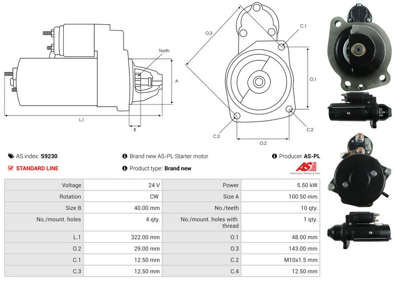 AS-PL S9230 Starter