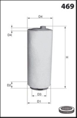 MISFAT Filtre à air R404