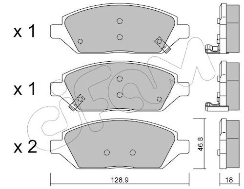 Set placute frana,frana disc 822-1113-0 CIFAM