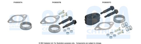 BM CATALYSTS szerelőkészlet, katalizátor FK90007