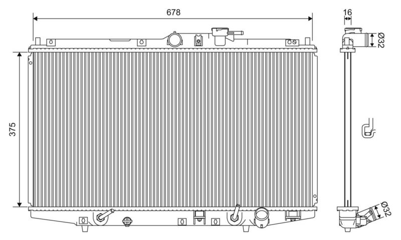 VALEO Radiateur 734717