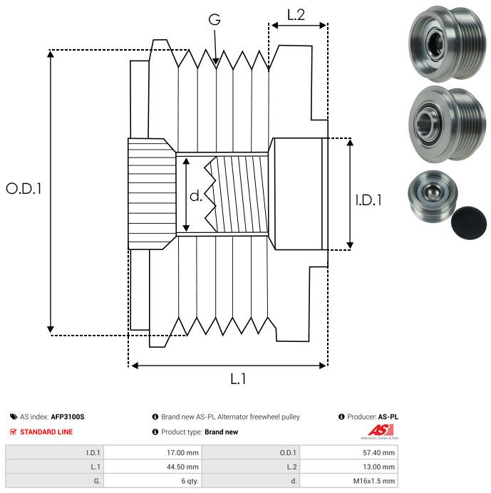 Generaatori vabakäik, AS-PL AFP3100S