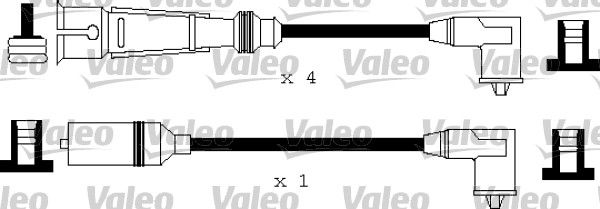 VALEO gyújtókábelkészlet 346176