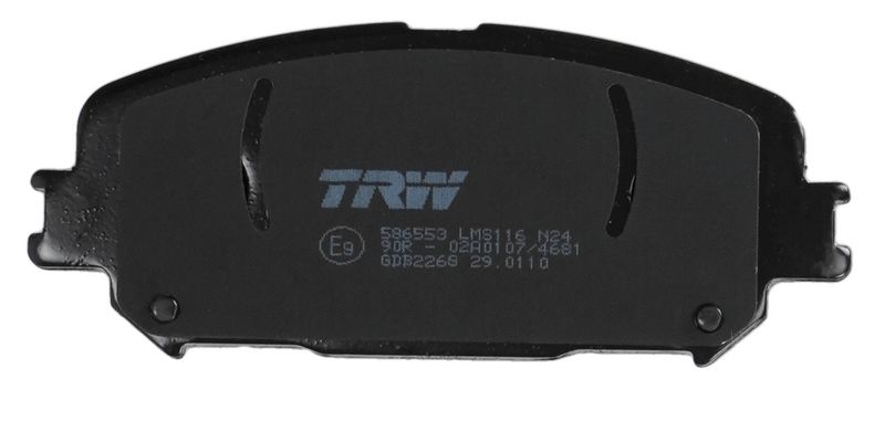 TRW GDB2268 Комплект гальмівних накладок, дискове гальмо