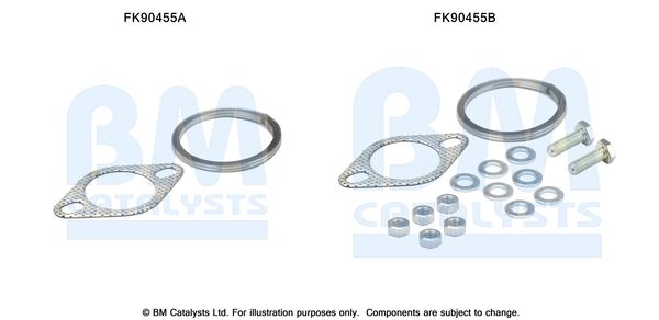 BM CATALYSTS szerelőkészlet, katalizátor FK90455