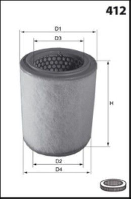 MISFAT Filtre à air R273