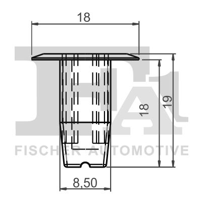 FA1 75-60001.5 Clip, trim/protection strip