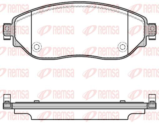 Sada brzdových destiček, kotoučová brzda 1617 08