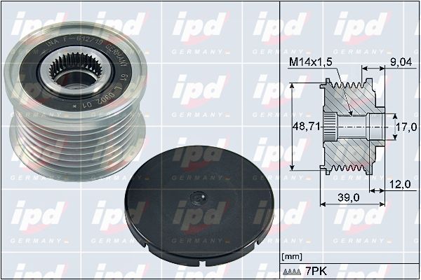 IPD generátor szabadonfutó 15-4155