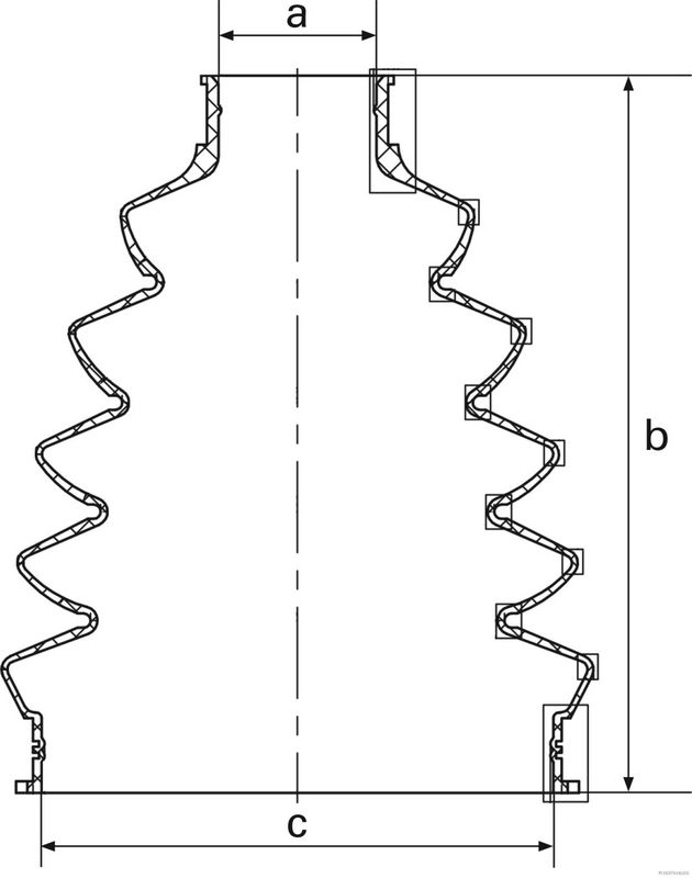 Juego de fuelles, árbol de transmisión