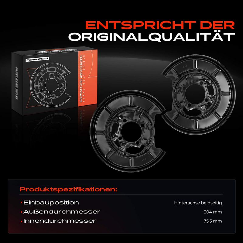 Frankberg 5481FB0032560 Splash Guard, brake disc