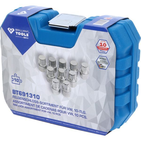 Tööriistade komplekt, veljelukk, KS TOOLS BT691310