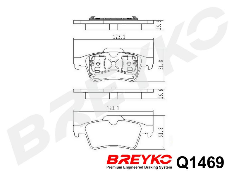 DAVID VASCO Q1469 Brake Pad Set, disc brake