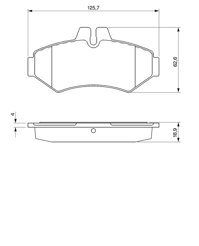 Piduriklotsi komplekt, ketaspidur, BOSCH 0 986 424 516