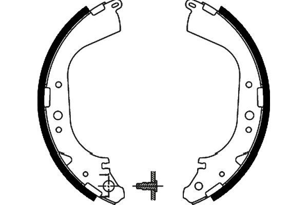 Kavo Parts Комплект барабанных колодок
