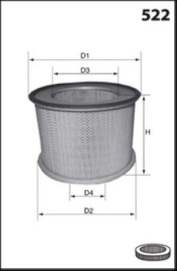 MISFAT Filtre à air RM938