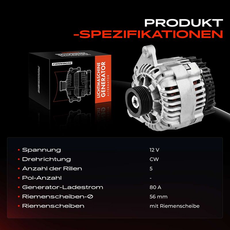 Frankberg 5481FB0001931 Alternator