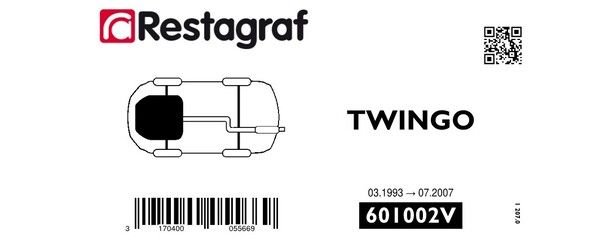 Kit de clip de fixation, carrosserie RESTAGRAF 601002V