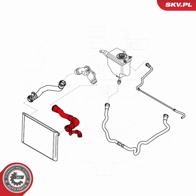 ESEN SKV 43SKV708 Radiator Hose