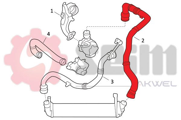 SEIM 982083 Charge Air Hose