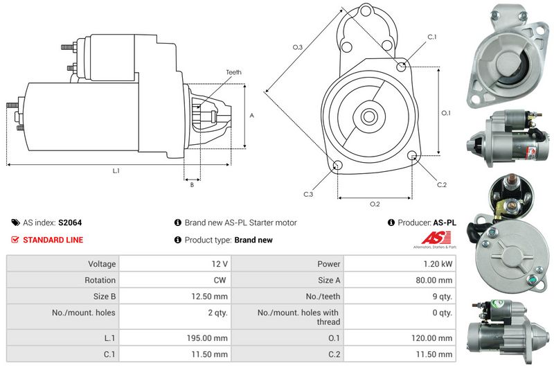 AS-PL S2064 Starter