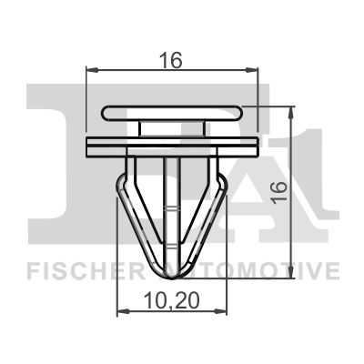 FA1 76-40002.5 Clip, trim/protection strip