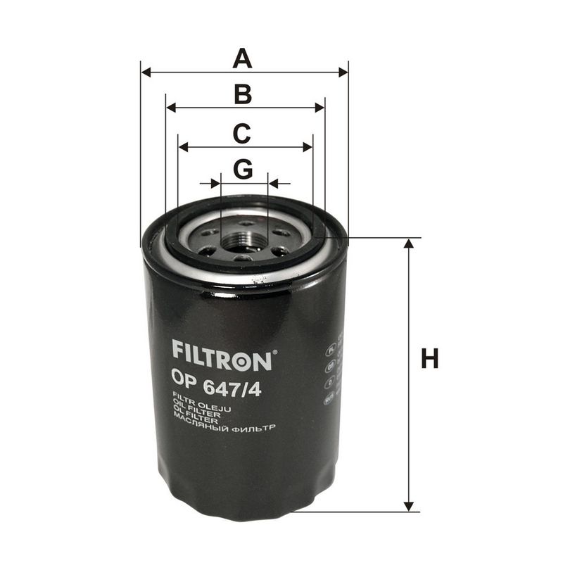Õlifilter, FILTRON OP 647, 4