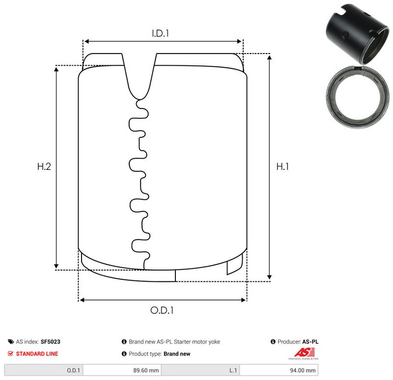 AS-PL SF5023 Field Winding, starter