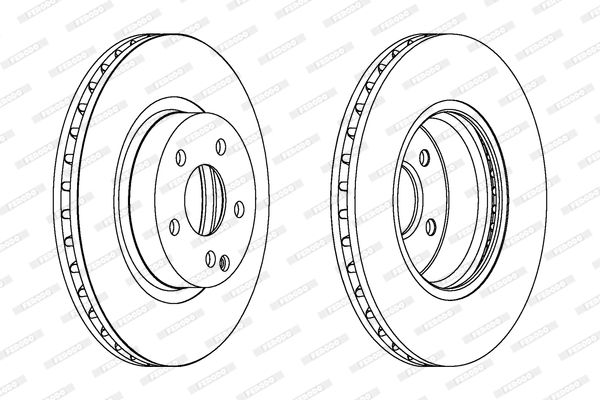 FERODO DDF1263C Brake Disc