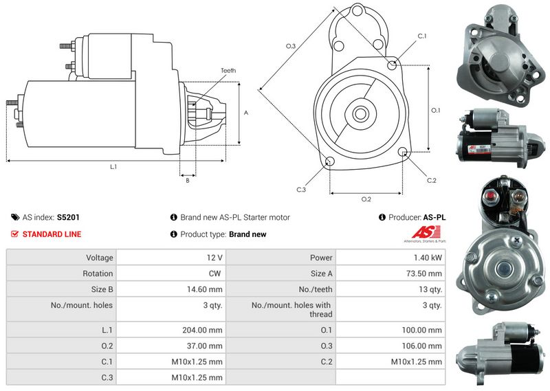 AS-PL S5201 Starter