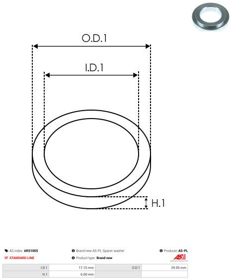 Remondikomplekt, generaator, AS-PL ARS1005