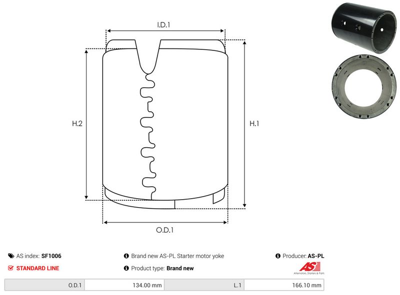 AS-PL SF1006 Field Winding, starter