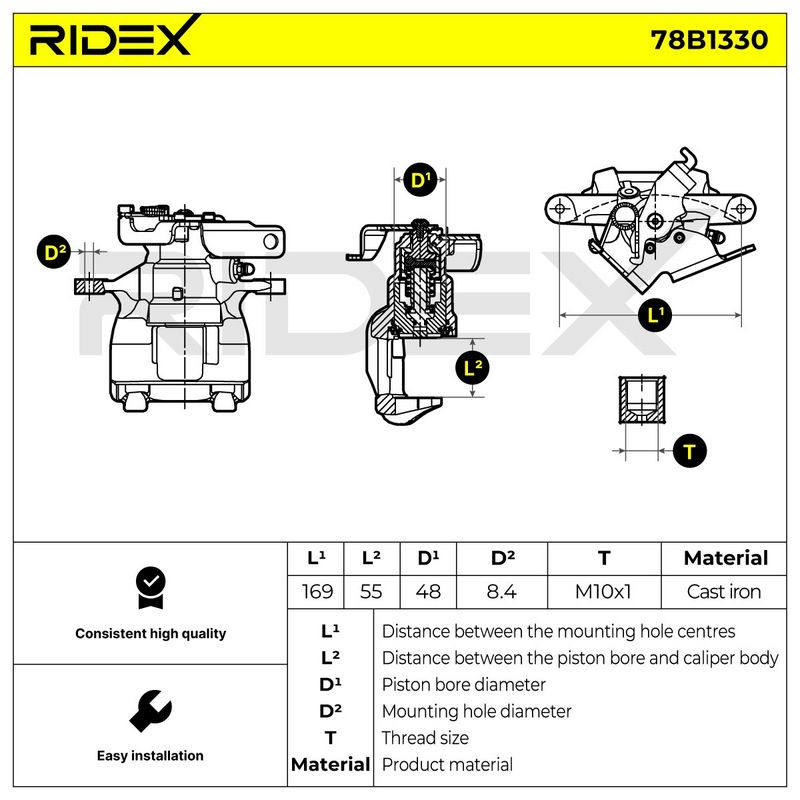 спирачен апарат RIDEX