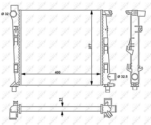 NRF 54717 Radiator, engine cooling