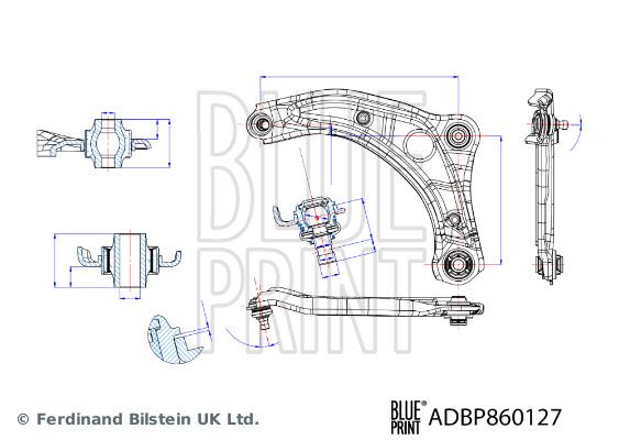 BLUE PRINT ADBP860127 Control/Trailing Arm, wheel suspension