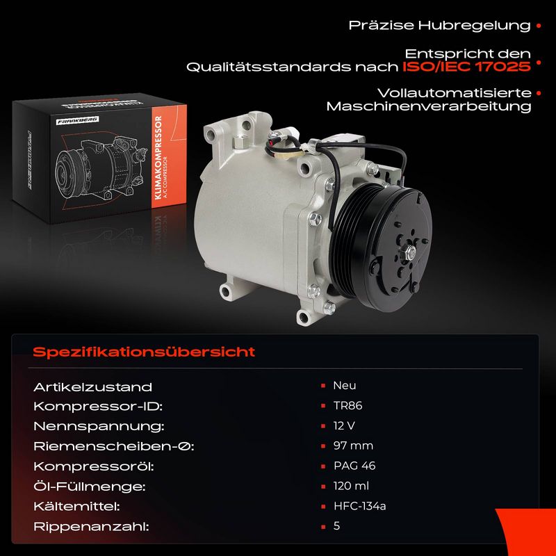 Frankberg 5481FB0050991 Compressor, air conditioning