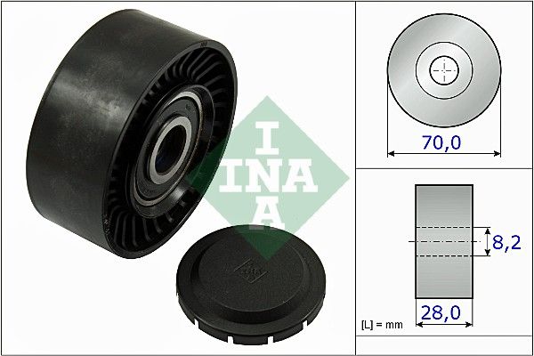 Schaeffler INA Szíjtárcsa/vezetőgörgő, hosszbordás szíj 532 0468 10