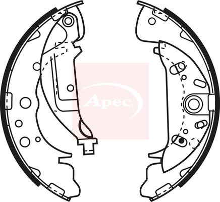 APEC Brake Shoe Set SHU644