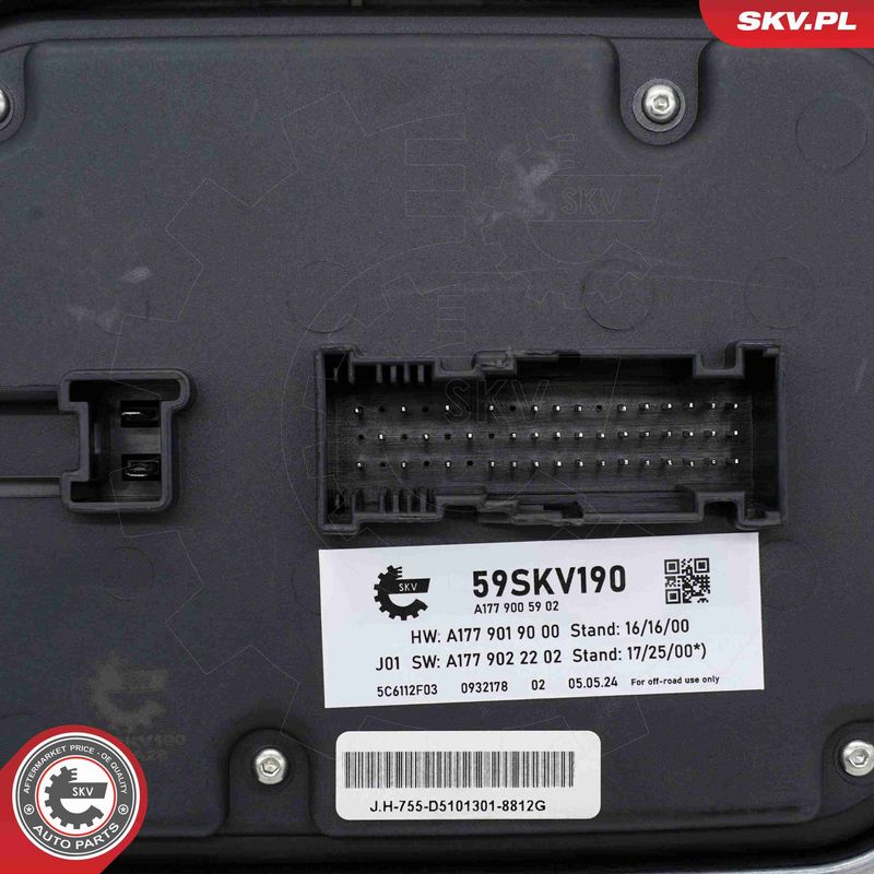 ESEN SKV 59SKV190 Control Unit, lights